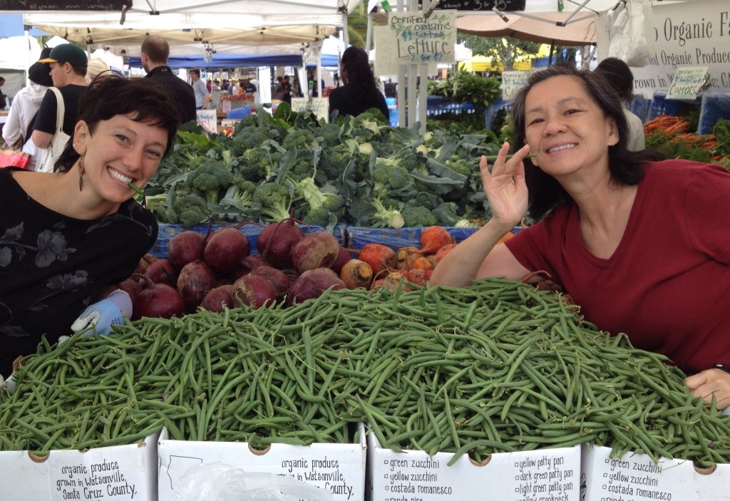 With Gina of Tomatero Organic Farm at Grand Lake Farmers' Market