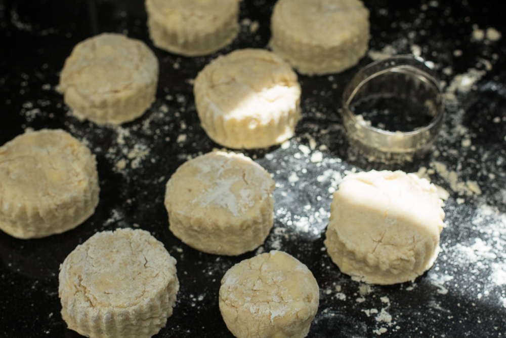 Eight + a small remnant that's the baker's bonus when they come out of the oven