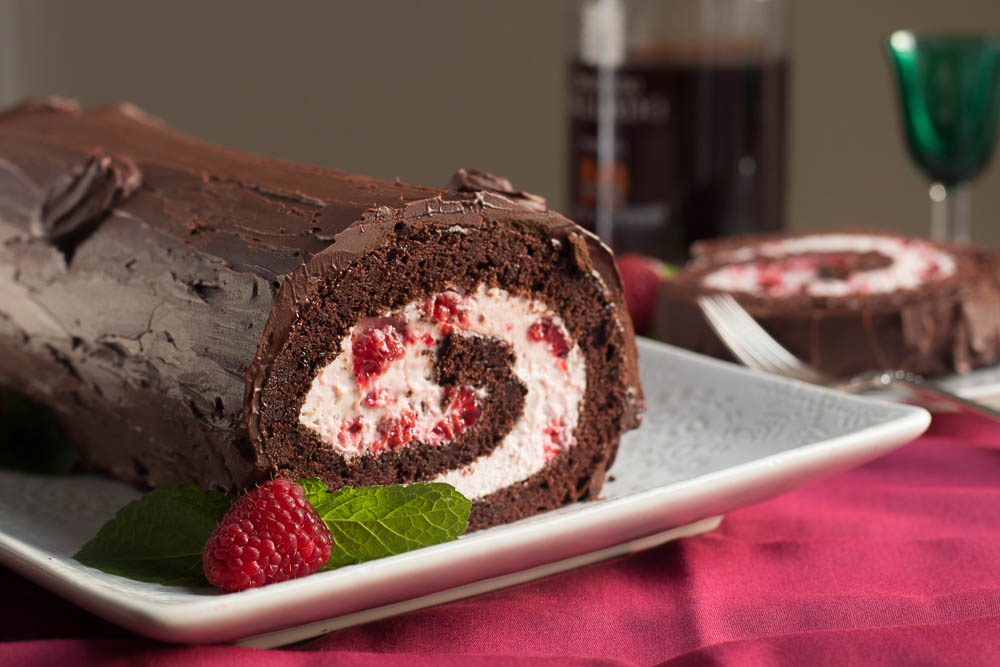 Yule Log Cake