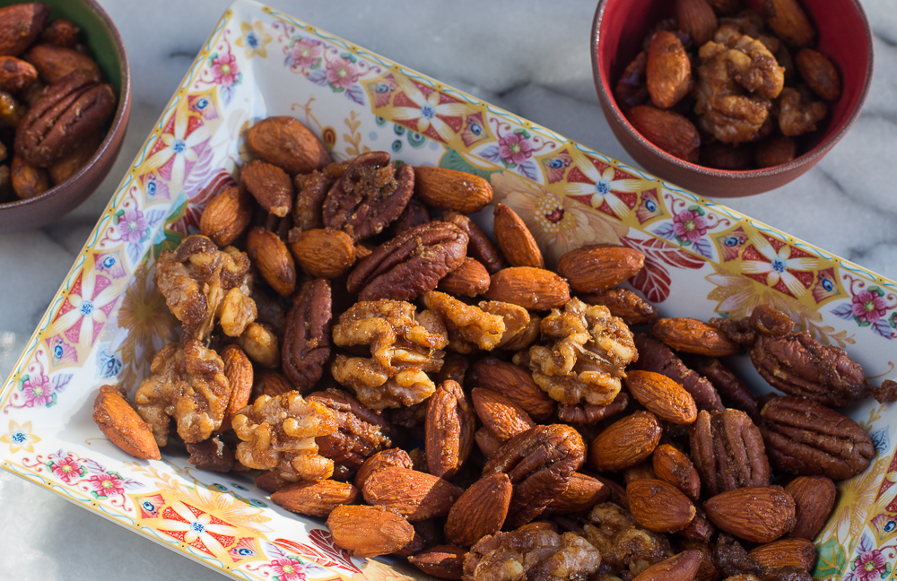 Spicy Sweet Glazed Nuts