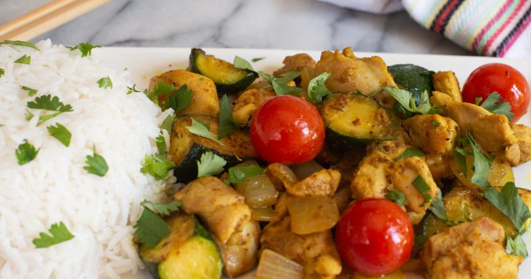 Weeknight Chicken Curry Stir-Fry