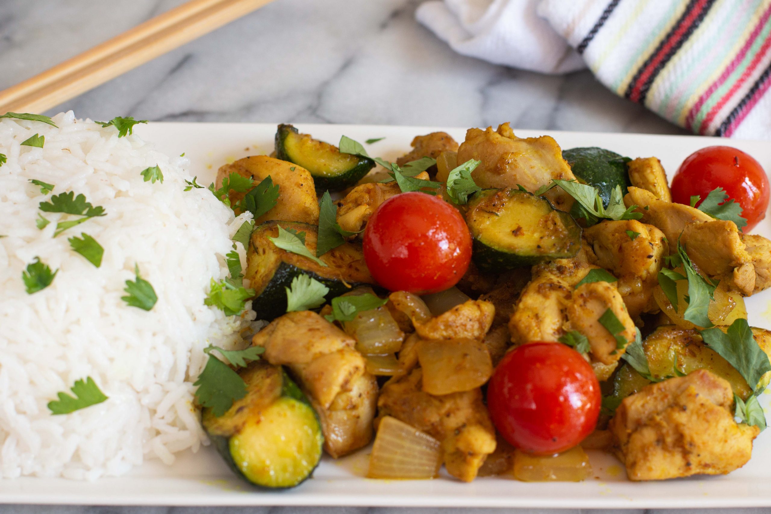 Weeknight Chicken Curry Stir-Fry