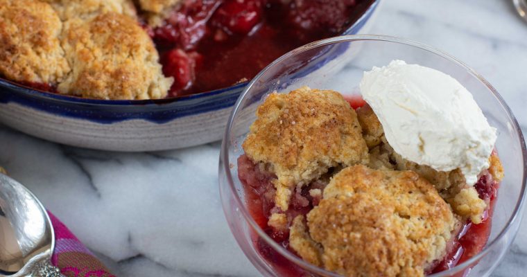 Fresh Strawberry Cobbler