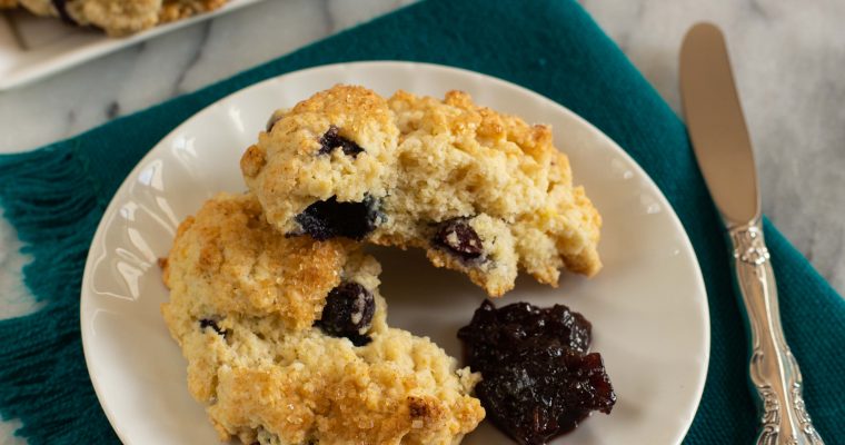 Blueberry Drop Biscuits