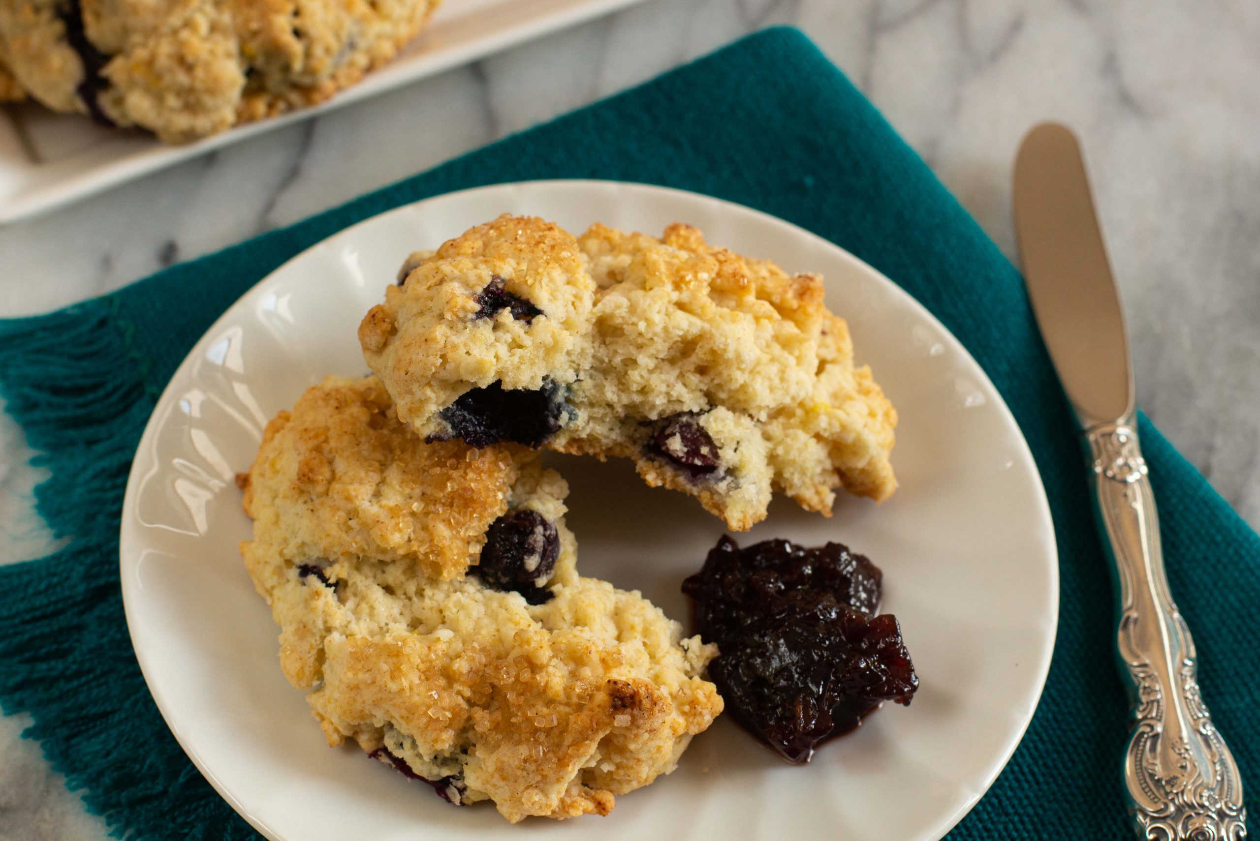 Blueberry Drop Biscuits