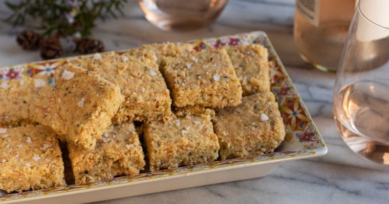 Parmesan Rosemary Shortbread