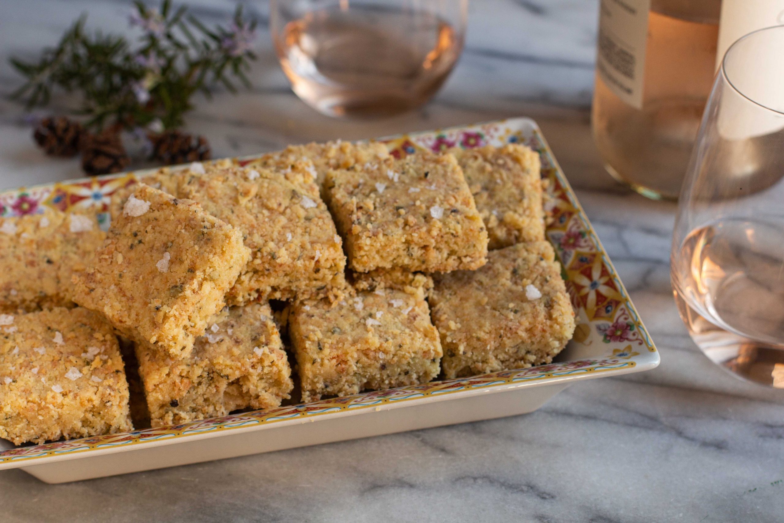 Parmesan Rosemary Shortbread