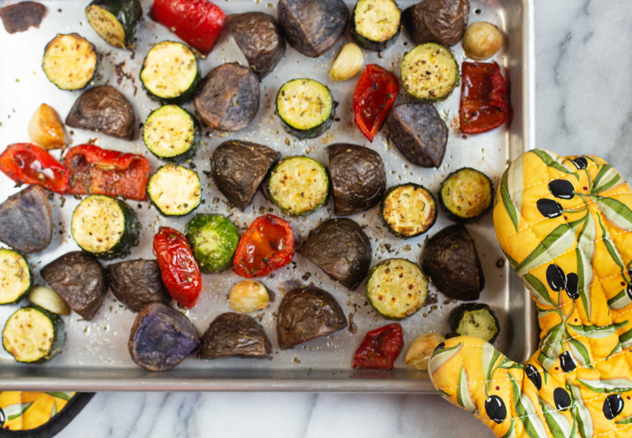 Easy Sheet Pan Summer Vegetables