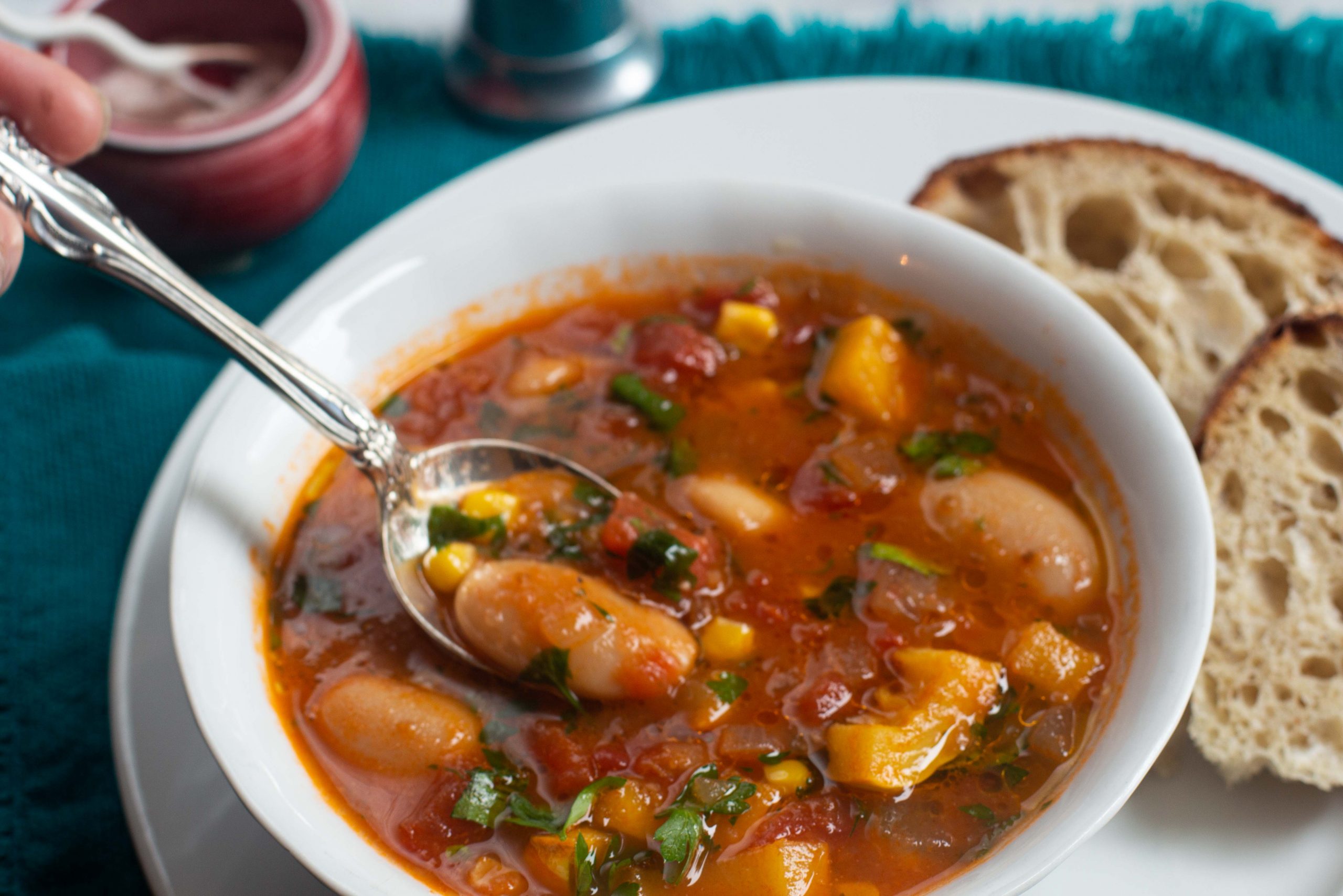 Greek-Inspired Longevity Bean Soup